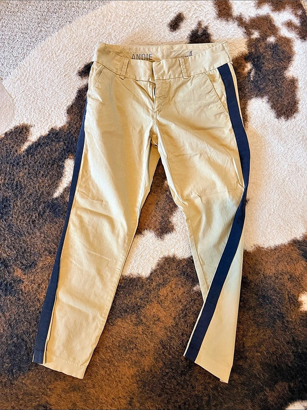 J.Crew Andie Color Block Skinny Pants Size 4
